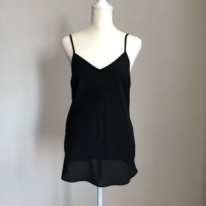 J Crew black silk cami